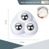 Adhesive Universal Furniture Casters with Steel Ball Bearings