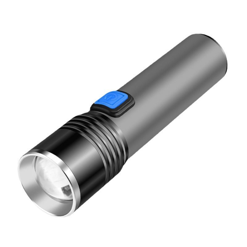 USB Rechargeable Aluminum Alloy LED Flashlight