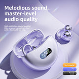 Wireless Clip-On Earphones with Digital Display