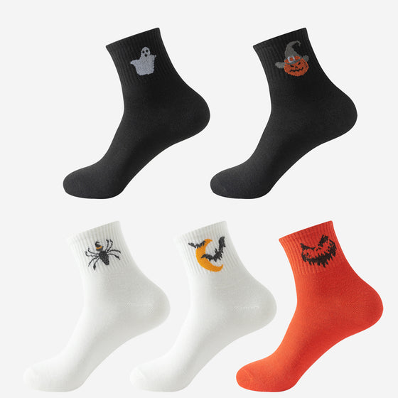 Men and Women Casual Halloween Creative Mid-Calf Cotton Stockings