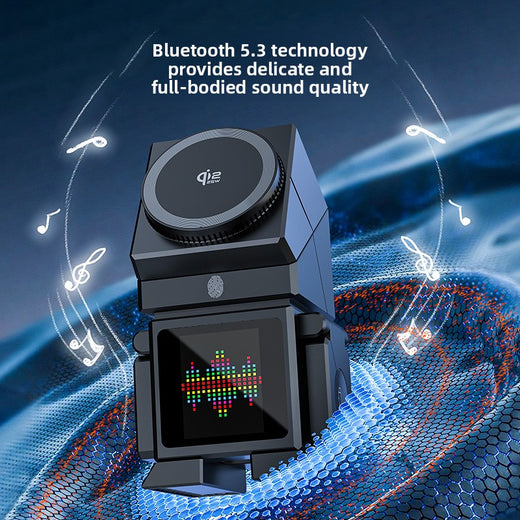 Wireless Charging Phone Holder with Speaker