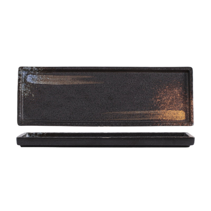Long strip of autumn mackerel plate