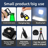 Multifunctional Magnetic Keychain Flashlight