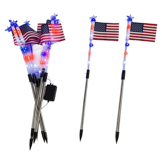 Solar Powered Patriotic Flag Light Garden & Outdoor product image 5