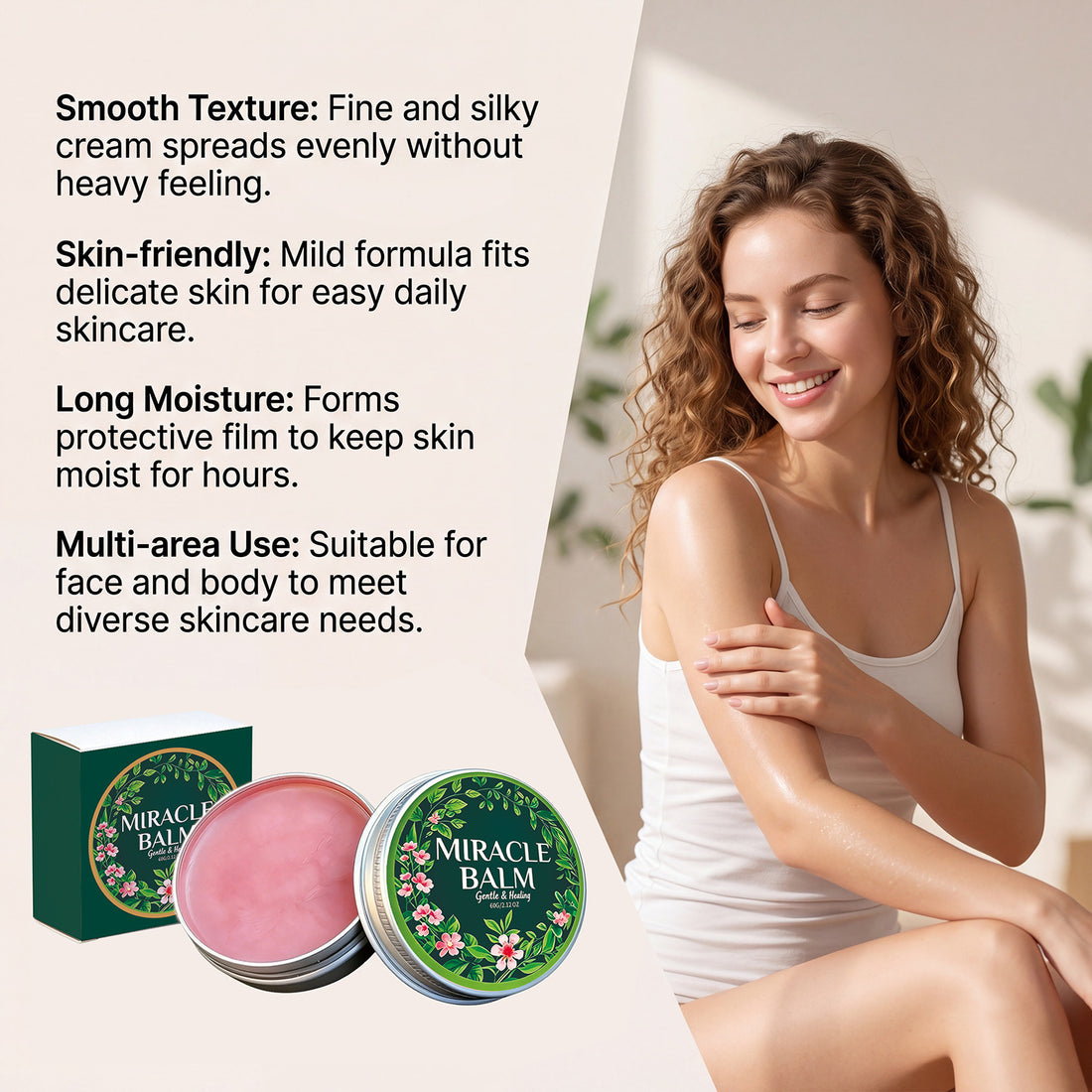 Moisturizing Cream for Hydration and Hygrogenation