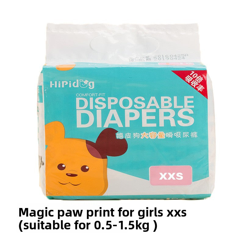 Dog Pet Diapers Color Changing Absorbent Training Pants