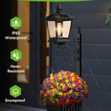 Solar Powered Flower Pot Decorative Light