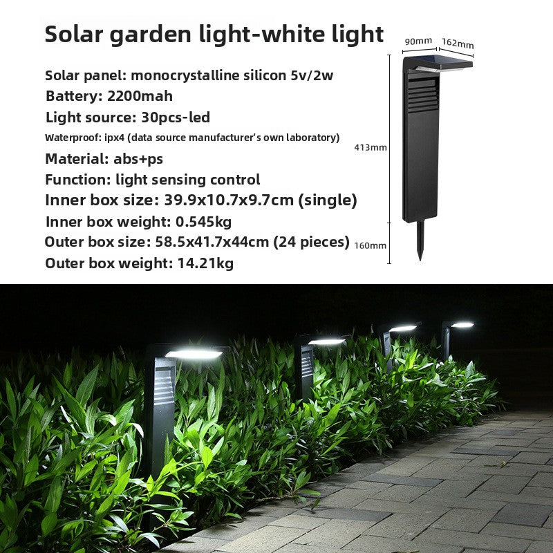 Solar Powered Lawn Light Outdoor Garden Lamp