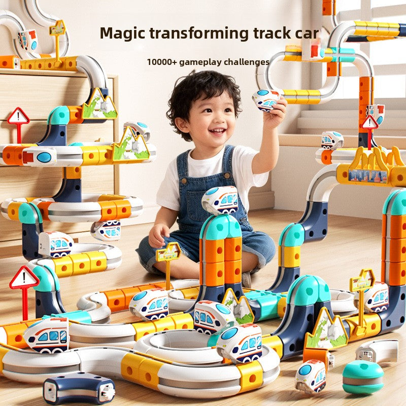 Magnetic Rail Track Building Toy Set