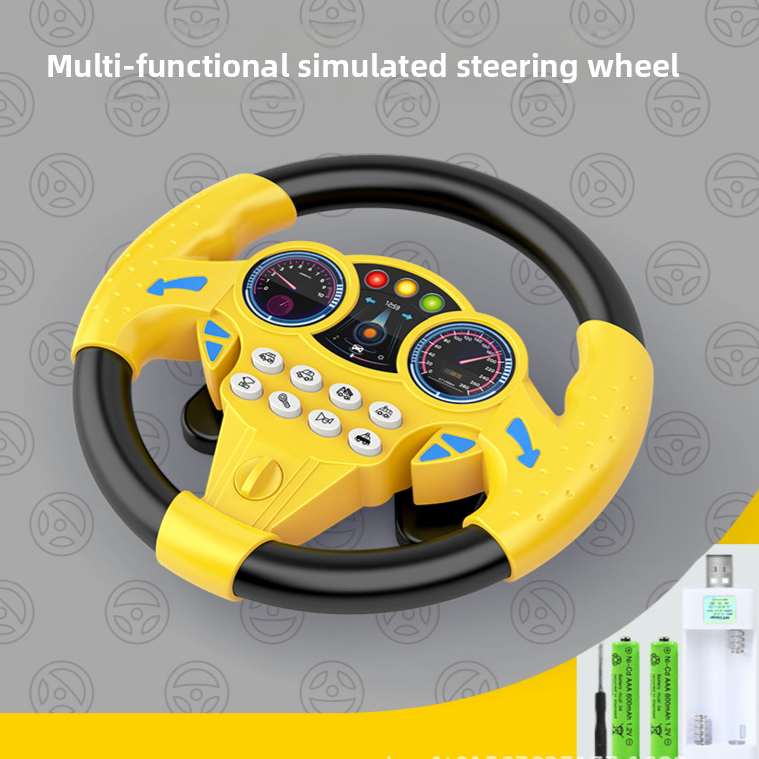 Simulation of co-pilot car steering wheel