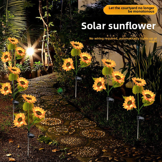 Solar Powered Sunflower Garden Light Outdoor & Pond Lighting product image 2