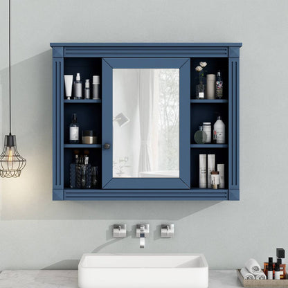 Modern Wall Mounted Bathroom Mirror Storage Cabinet7