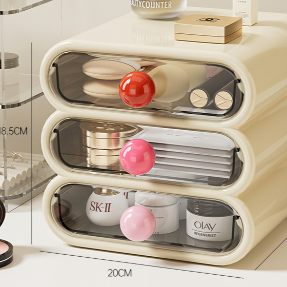 Drawer-type cosmetic storage box