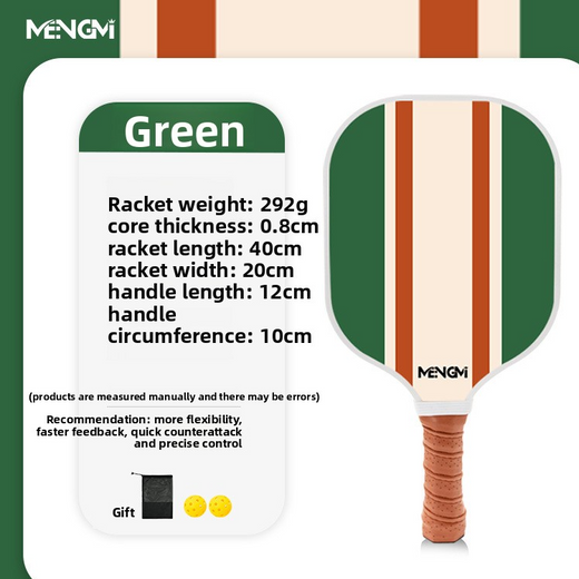 Pickleball Wooden Paddle Set with Balls and Bag