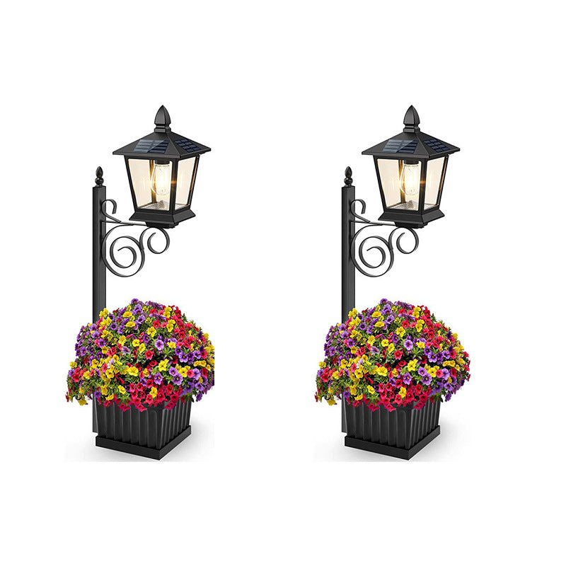 Solar Powered Flower Pot Decorative Light