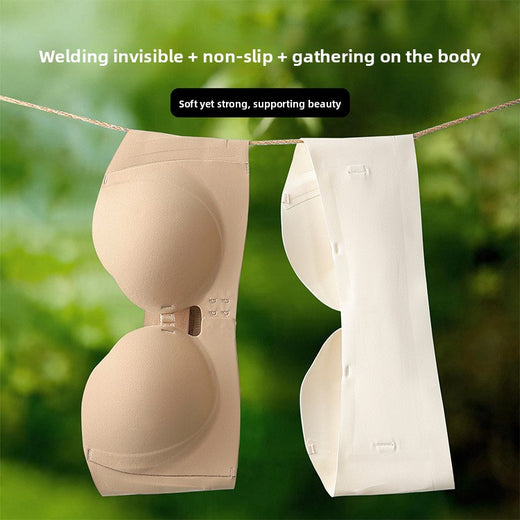 Front Clasp Strapless Push Up Bra