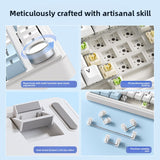 Three-mode mechanical keyboard gasket structure full key hot plug Blue