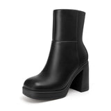 Thick Platform Heeled Boots