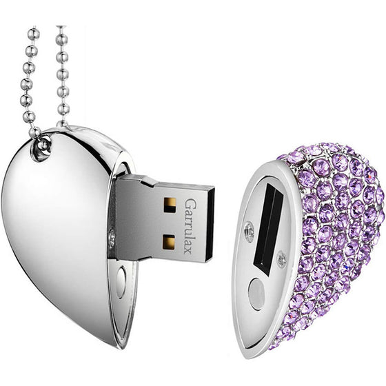 Metal Heart-Shaped USB Flash Drive Storage Devices product image 2