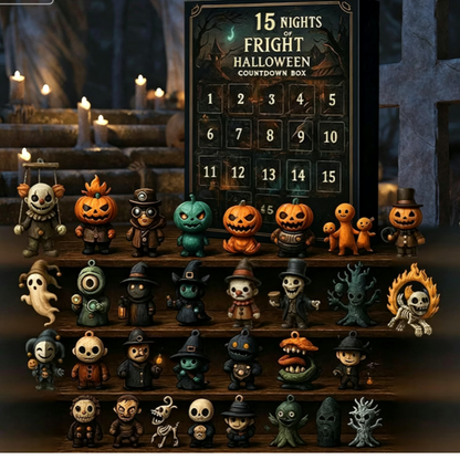 Halloween Countdown Blind Box with 3D PVC Figures
