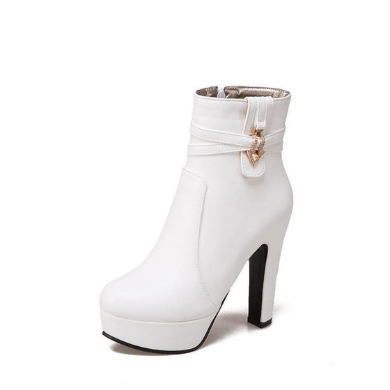 Women's platform block heel ankle boots, photo 6