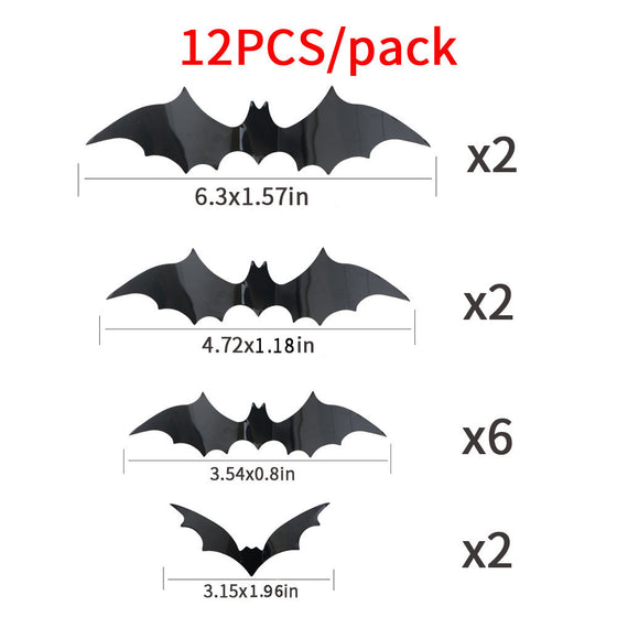 3D Halloween Bat Wall Stickers