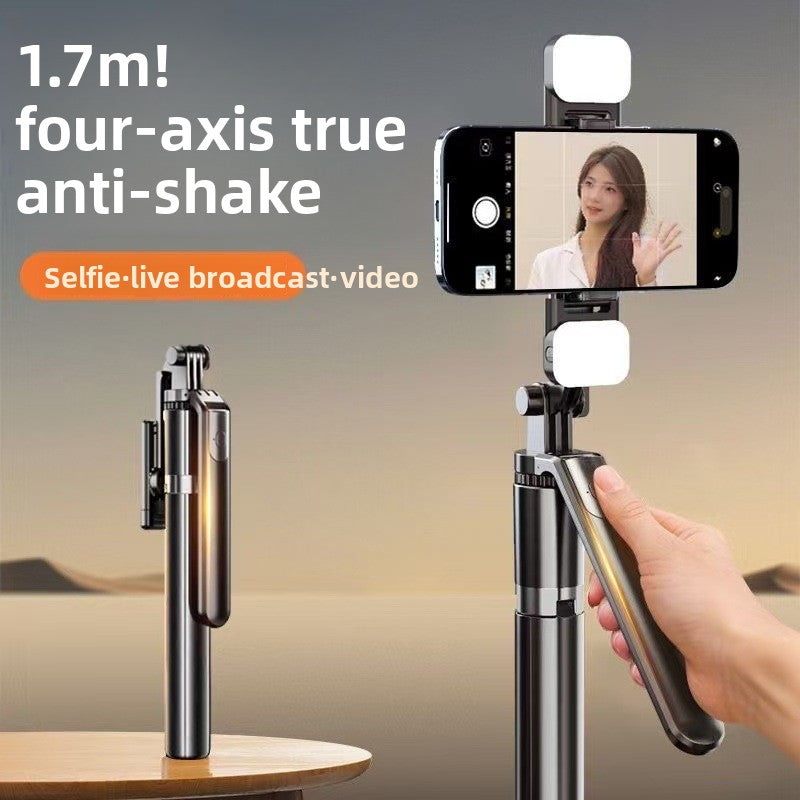 Bluetooth Phone Tripod with Fill Light and Stabilizer