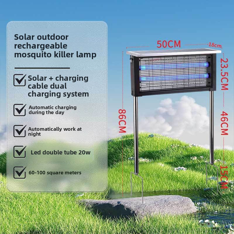 Outdoor mosquito control lights in the community