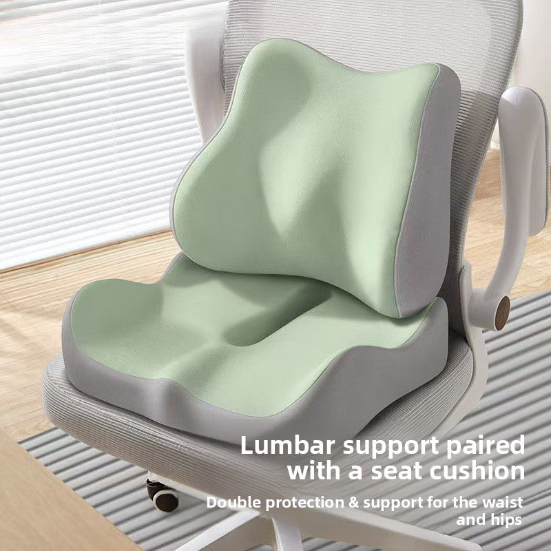 Ergonomic Memory Foam Lumbar Support Seat Cushion