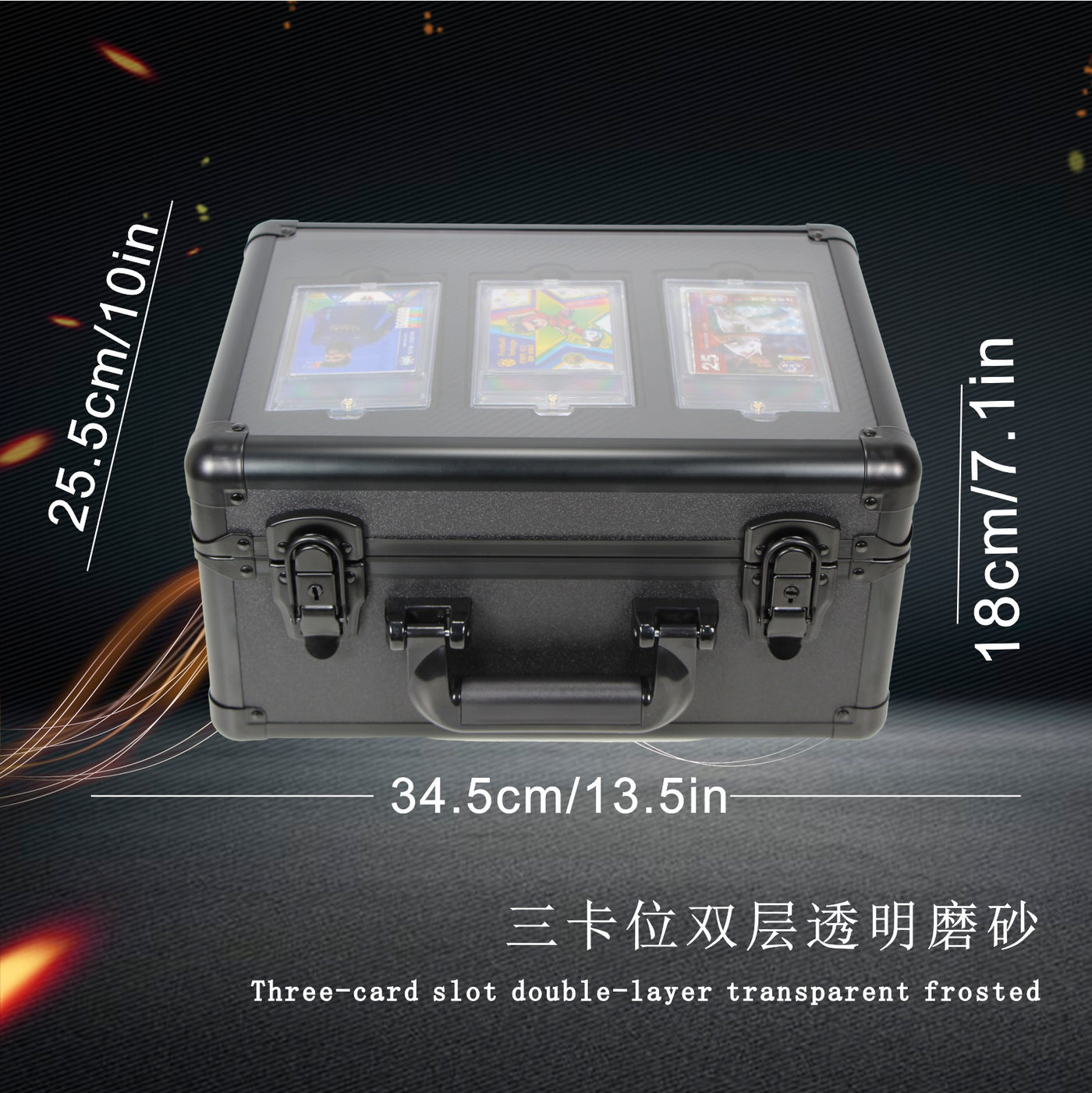 Double Layer Transparent Card Storage Box
