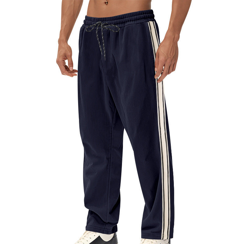 Men's loose fit patchwork corduroy pants, photo 7