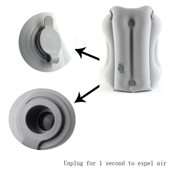 Inflatable Travel Pillow with Lumbar Support Self-Care product image 4