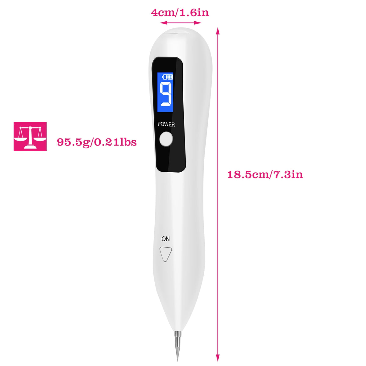 Portable skin tag repair kit device front view