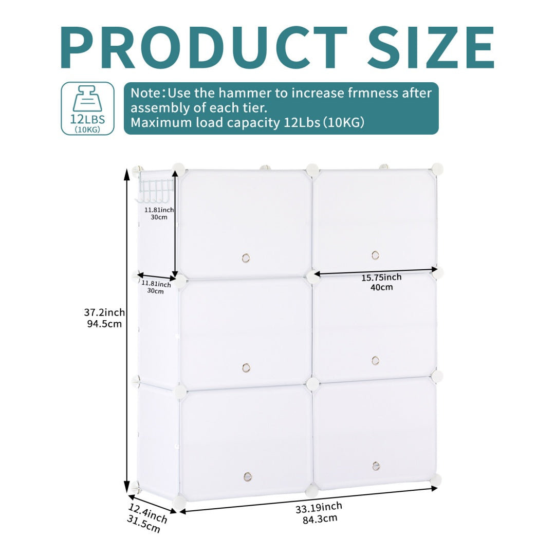8-layer shoe cabinet in a narrow entryway