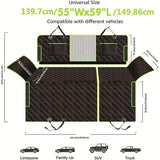 Pet car front and rear row multifunctional pet mat