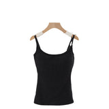 Women's Removable Chest Pad Backless Vest