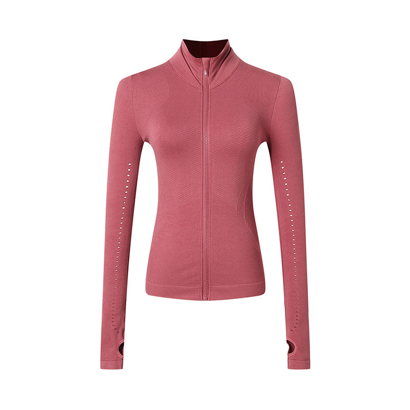 Women's zip sports jacket in black