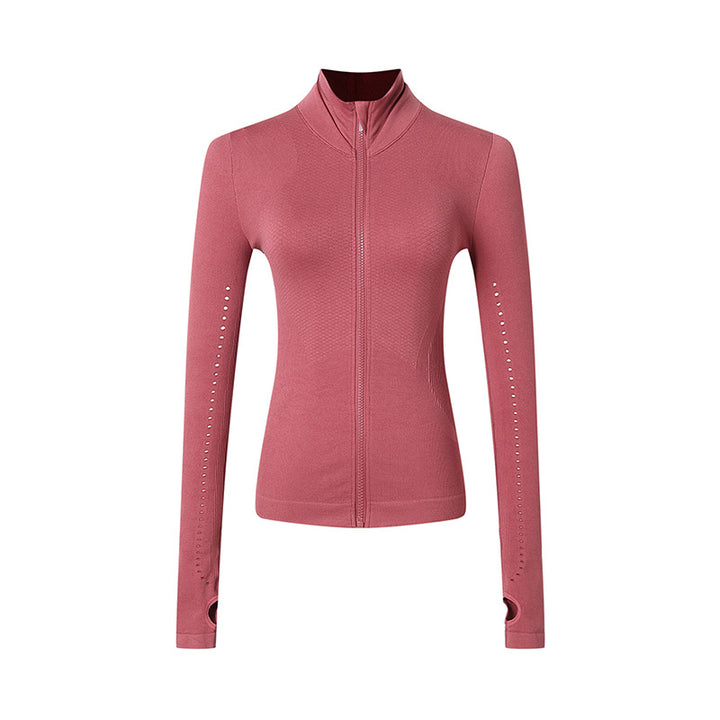 Women's zip sports jacket in black