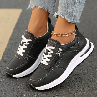 Women's Platform Lace-Up Sneakers