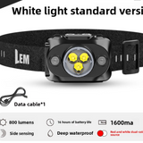 Outdoor Hiking Motion-Sensing Headlamp