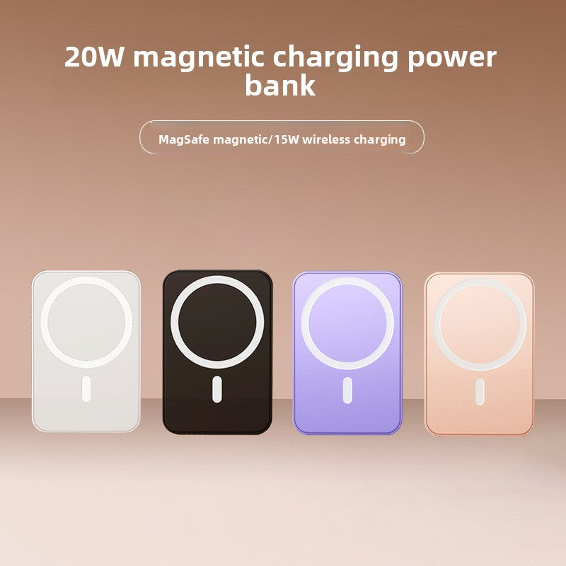Wireless charging magnetic suction power bank