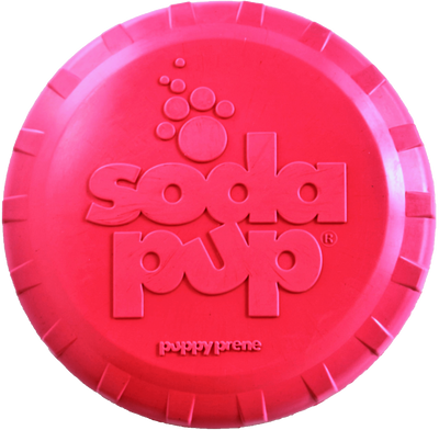 SP Puppy Bottle Top Flyer Rubber Retrieving Frisbee