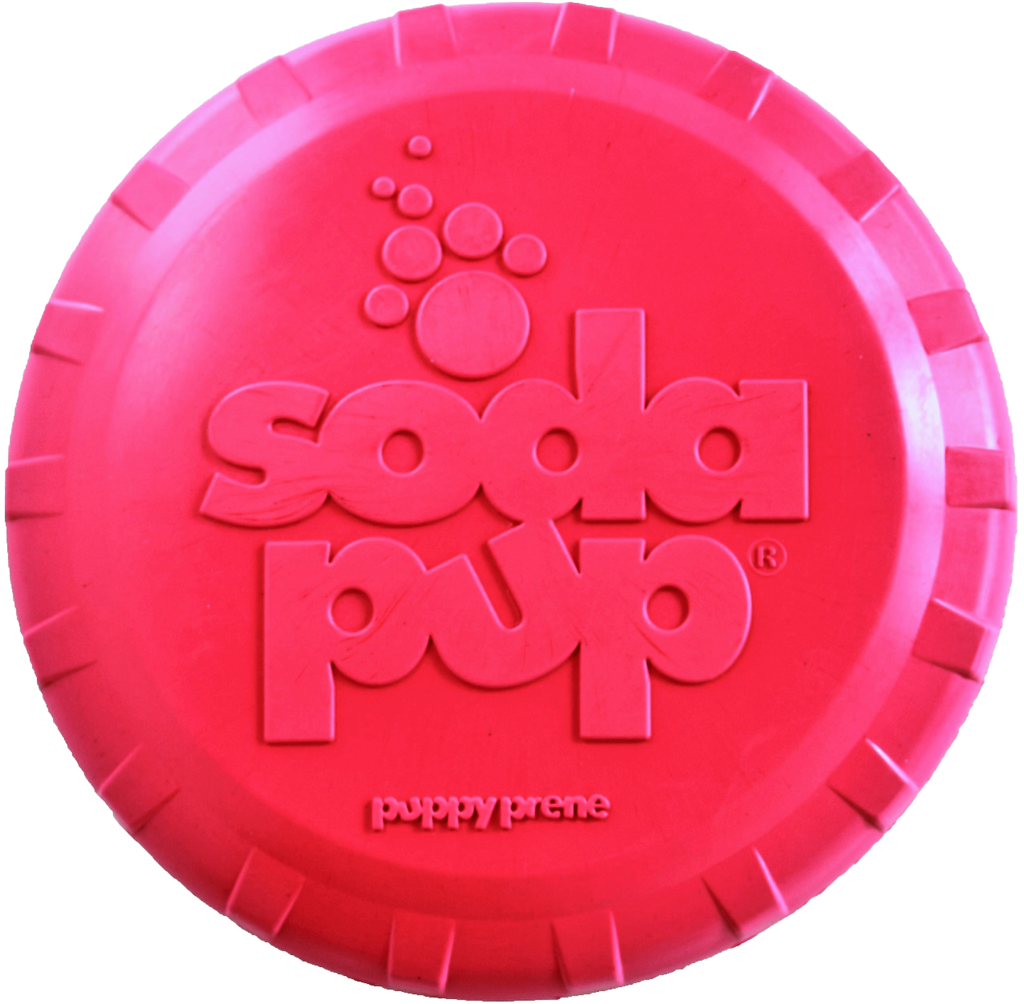 SP Puppy Bottle Top Flyer Rubber Retrieving Frisbee