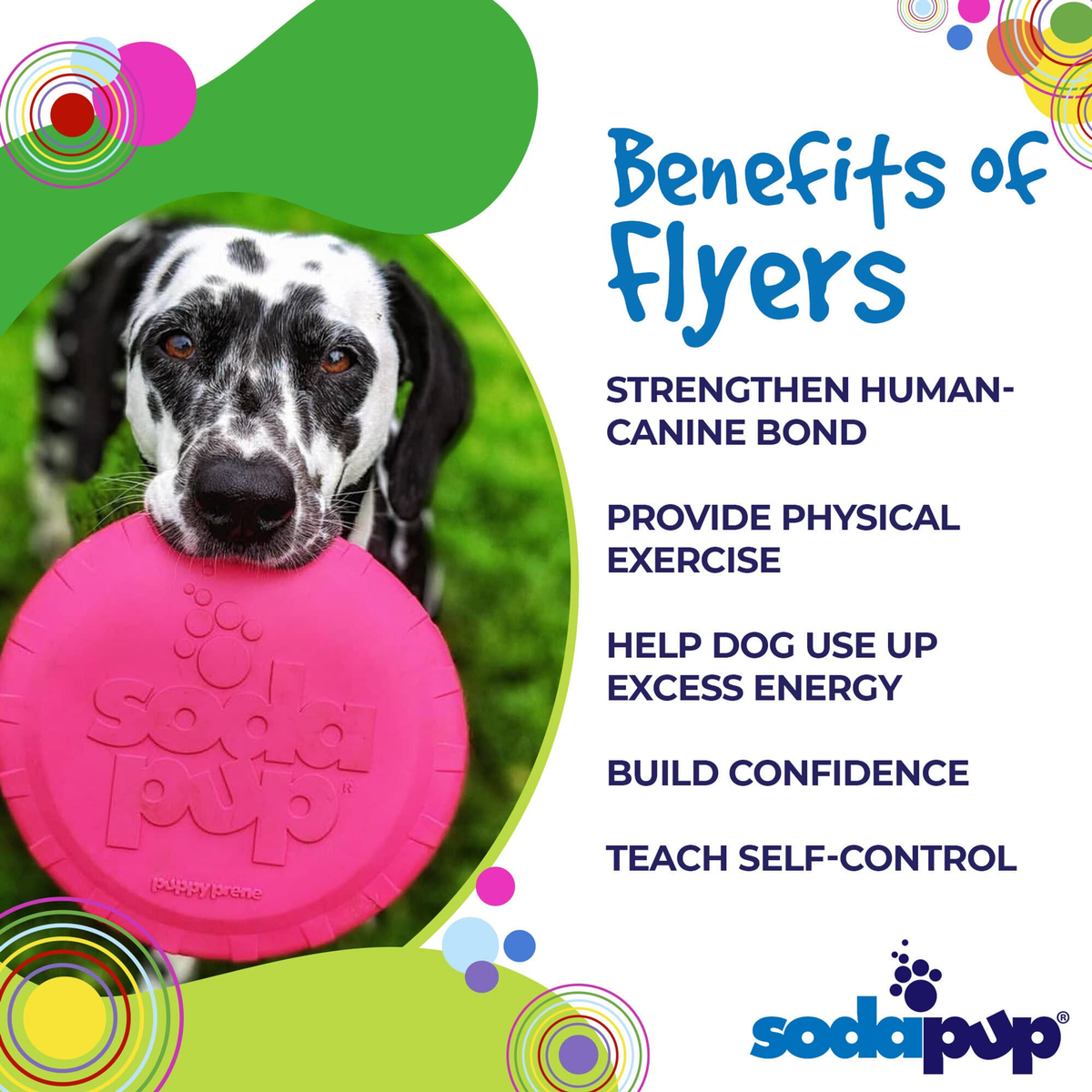 SP Puppy Bottle Top Flyer Rubber Retrieving Frisbee