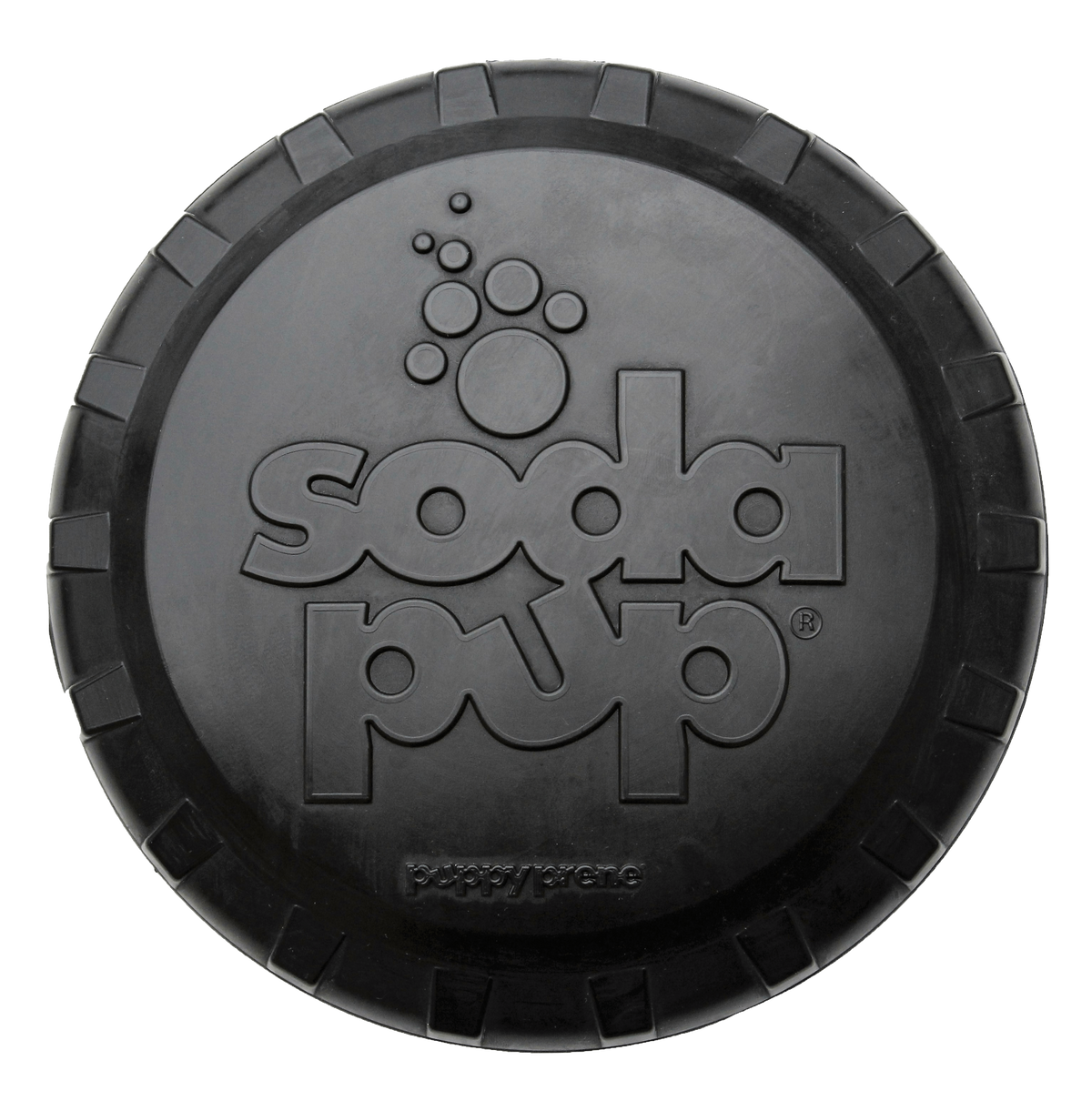 Magnum Bottle Top Flyer Durable Rubber Dog Frisbee
