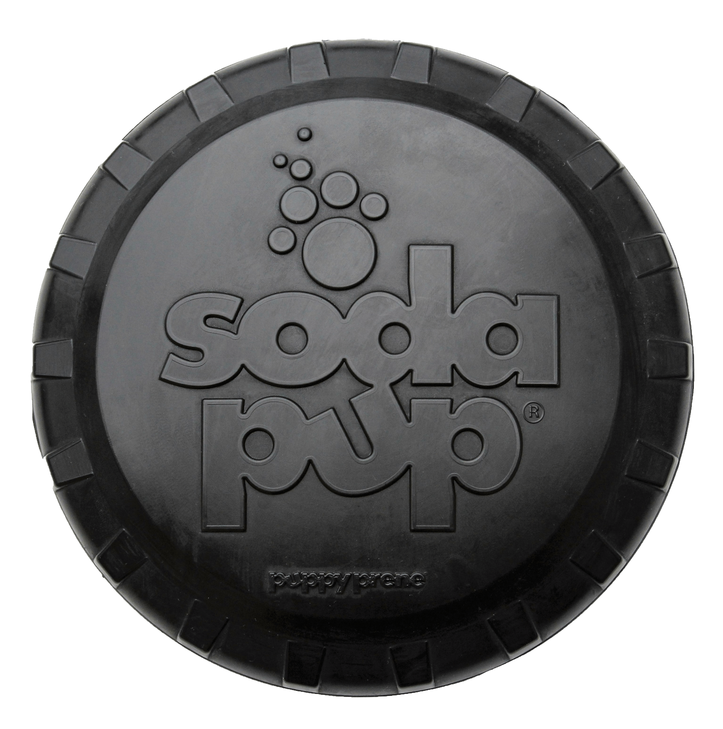 Magnum Bottle Top Flyer Durable Rubber Dog Frisbee