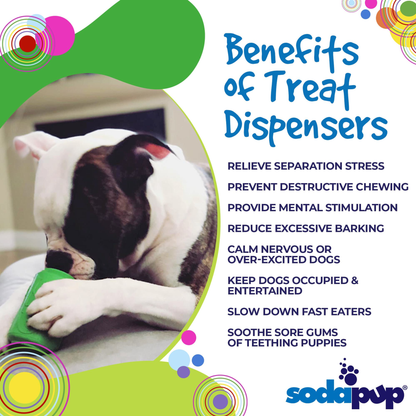 SodaPup Can Toy Rubber Chew Toy and Treat Dispenser