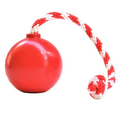 USA-K9 Cherry Bomb Rubber Dog Chew Toy & Treat Dispenser (Red)