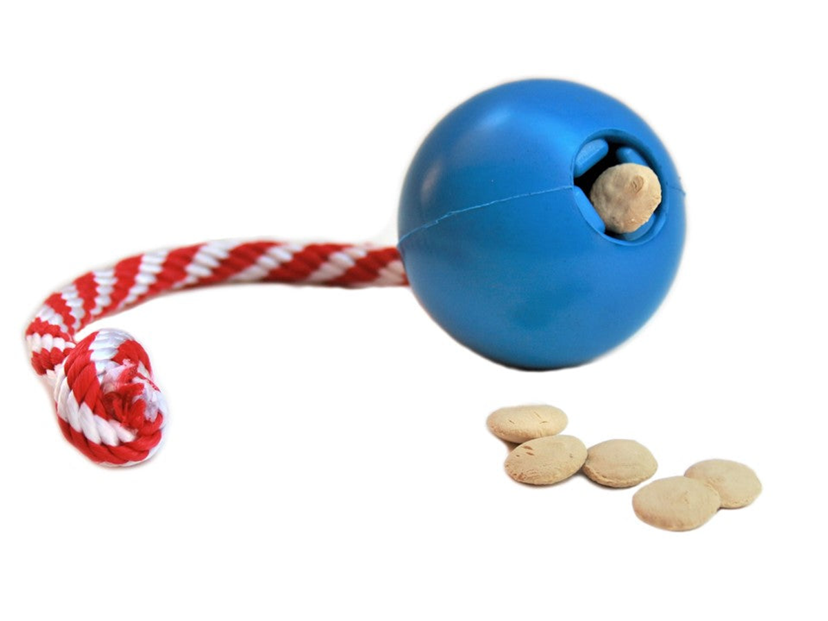 USA-K9 Cherry Bomb Durable Rubber Dog Chew Toy & Treat Dispenser
