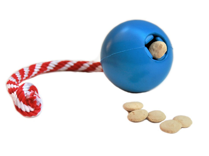 USA-K9 Cherry Bomb Durable Rubber Dog Chew Toy & Treat Dispenser